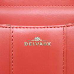 Pre Owned Delvaux Red Leather Briand Mini Box bag