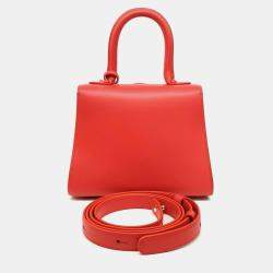 Pre Owned Delvaux Red Leather Briand Mini Box bag