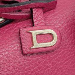 Pre Owned Delvaux Pink Leather Briand Mini Box bag