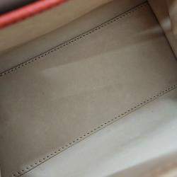 Pre Owned Delvaux Orange Leather Briand Mini Box