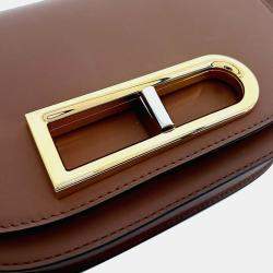 مملوكة مسبقًا Delvaux Brown Leather Ringo Small Bag