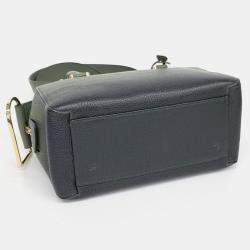 Pre Owned Delvaux Green Leather Cool Box