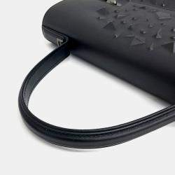 Pre Owned Delvaux Black Leather Tompet GM bag