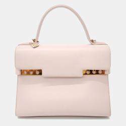 Pre Owned Delvaux Pink Leather Tompet MM