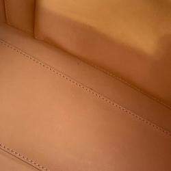 Pre Owned حقيبة ديلفو تيمبيتي جلد أحمر حجم ميديوم