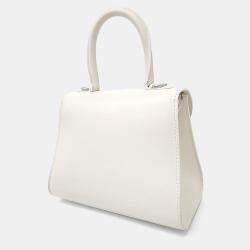 Pre Owned Delvaux White Calf Leather Briand Mini Box