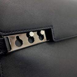 Pre Owned Delvaux Black Leather Tompet MM