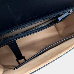 Pre Owned Delvaux Black Leather Tompet MM