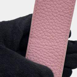 Pre Owned Delvaux Cool Box Pink Grained Calf Leather Size Mini