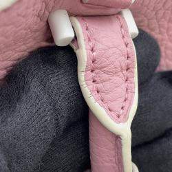 Pre Owned Delvaux Cool Box Pink Grained Calf Leather Size Mini