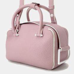 Pre Owned Delvaux Cool Box Pink Grained Calf Leather Size Mini