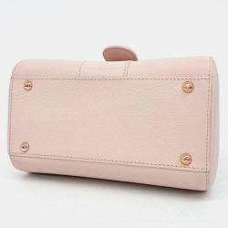 مملوكة مسبقًا حقيبة ديلفو بوكس برياند صغيرة جلد وردية