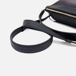 Pre Owned حقيبة ديلفو جلد أسود بين سوينغ وت وكتف