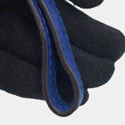 Pre Owned Delvaux Pan Swing 2Way Handbag Blue Leather