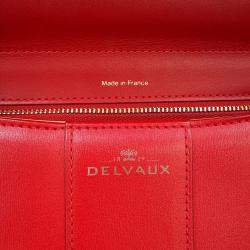 Pre Owned Delvaux Brillon Lipstick Box Calf Leatherleather Size Mm