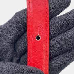 Pre Owned Delvaux Brillon Lipstick Box Calf Leatherleather Size Mm