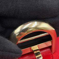 Pre Owned Delvaux Brillon Lipstick Box Calf Leatherleather Size Mm