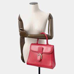 Pre Owned Delvaux Brillon Lipstick Box Calf Leatherleather Size Mm