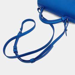 مملوكة مسبقًا Delvaux Blue Leather Tompet Mini