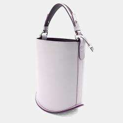 Pre Owned Delvaux Pink Leather Delvaux Pin Mini Bucket Bag