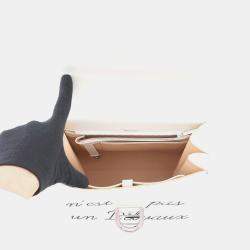 Pre Owned Delvaux Rumor White Leather Size MM