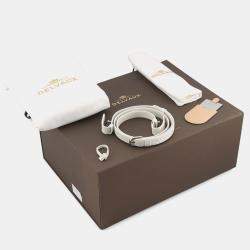 Pre Owned Delvaux Rumor White Leather Size MM