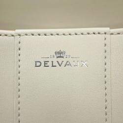 Pre Owned Delvaux Rumor White Leather Size MM