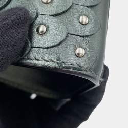 Pre Owned حقيبة ديلفو بريلون ميكرو جلد براءة رمادي درع حديدي