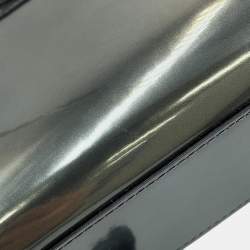 Pre Owned حقيبة ديلفو بريلون ميكرو جلد براءة رمادي درع حديدي