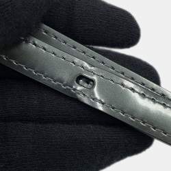 Pre Owned حقيبة ديلفو بريلون ميكرو جلد براءة رمادي درع حديدي