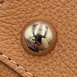 Pre Owned Delvaux Brillon Brown Leather Size Mm