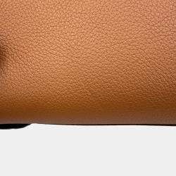 Pre Owned Delvaux Brillon Brown Leather Size Mm