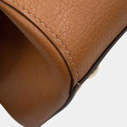 Pre Owned Delvaux Brillon Brown Leather Size Mm