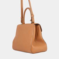 Pre Owned Delvaux Brillon Brown Leather Size Mm