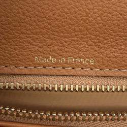 Pre Owned Delvaux Brillon Brown Leather Size Mm