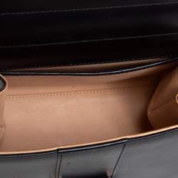 Delvaux Black Leather Mini Le Brillant Top Handle Bag