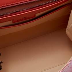 Delvaux Peach Ombre Python MM Le Brillant Top Handle Bag