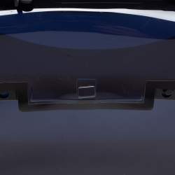 Pre Owned Delvaux Dark Blue Vinyl Dark Knight Tempete Top Handle Bag