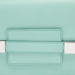 Delvaux Turquoise Leather Madame PM Shoulder Bag 