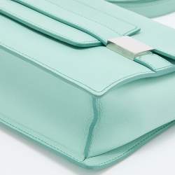 Delvaux Turquoise Leather Madame PM Shoulder Bag 