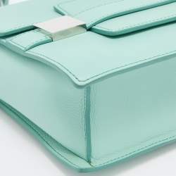 Delvaux Turquoise Leather Madame PM Shoulder Bag 