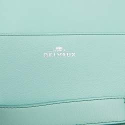 Delvaux Turquoise Leather Madame PM Shoulder Bag 