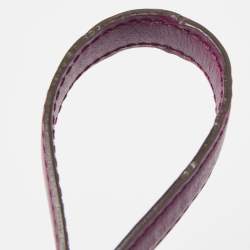 Pre Owned Delvaux Purple Leather Brillant MM Top Handle Bag