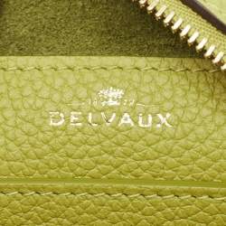 Delvaux Green Leather Nano Cool Box Shoulder Bag