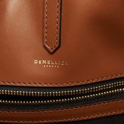 مملوكة مسبقًا DeMellier Brown/Natural Canvas and Leather The Tokyo Tote