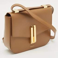 Pre Owned DeMellier Brown Leather Vancouver Shoulder Bag
