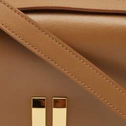 Pre Owned DeMellier Brown Leather Vancouver Shoulder Bag