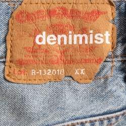 Denimist Blue Distressed Denim Nic High-Rise Shorts S