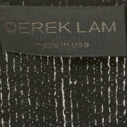 Pre Owned Derek Lam Metallic Sequin Embellished Silk Bolero M