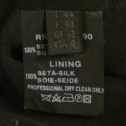 Pre Owned Derek Lam Metallic Sequin Embellished Silk Bolero M